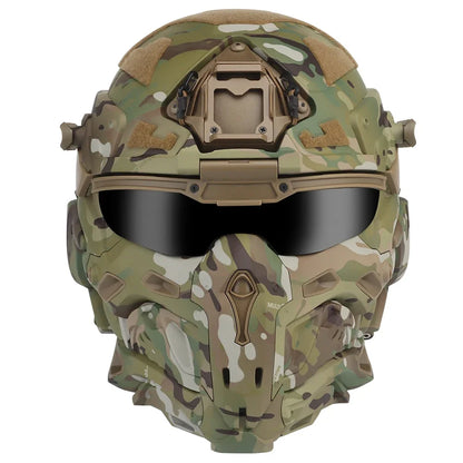 W-Ronin Assault Helmet – Tactical FAST Helmet with Built-in Communication Headset, Anti-Fog Fan and Interchangeable Lens