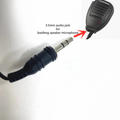 Klares Akustikrohr-Headset – 3,5-mm-Ohrhörer für Funkgerät – Walkie-Talkie-Zubehör