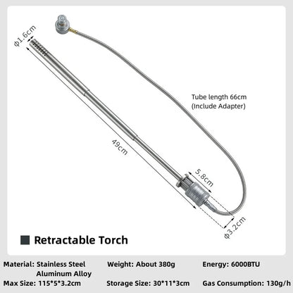 Torch Spray Gun | Butaangas Barbecue Blazer voor Outdoor Kamperen, Picknick en Vuurmaken
