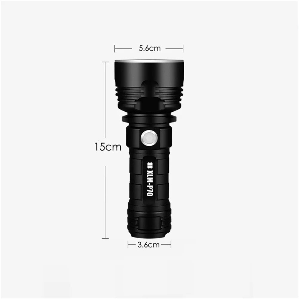Wasserdichte LED-Taschenlampe – Taschenlampe mit 3 Modi für Wandern, Camping und Notfälle