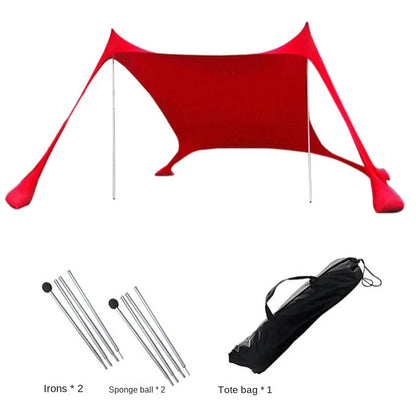 Windbestendige Pop-Up Camping Tent – Ultralichte Lycra Strandzonnescherm voor 3-4 Personen