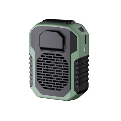 Draagbare Multifunctionele Outdoor Ventilator – USB Mini Nekventilator met 8000mAh Powerbank & LED Licht