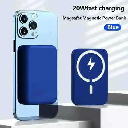 Magnetische 50000-mAh-Powerbank – 20-W-Schnellladegerät, kabelloser externer MagSafe-Akku für iPhone 13/14/15, Xiaomi und Samsung