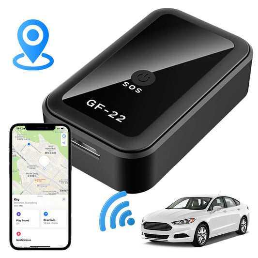 GF22 GPS-Tracker – Diebstahlsicherer GPS-Ortungsgerät in Echtzeit mit WLAN, LBS und GPS-Positionierung für Auto, Haustier, Kind und Geldbeutel