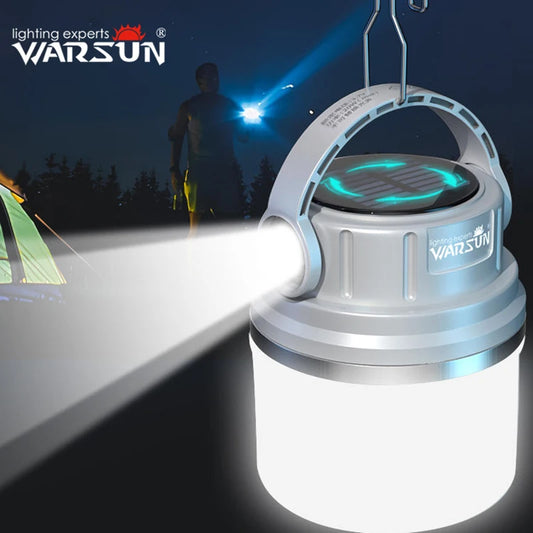 Outdoor 1100 Lumen LED Campinglamp | Krachtige Oplaadbare Zonne-Lamp voor Outdoor Sport & Kamperen
