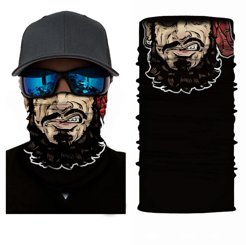 Fiets Bandana Sjaal – Naadloze Tactical Nekhoes & Balaclava – Fiets-, Ski- & Motor Masker voor Mannen – Outdoor Hiking & Vissen