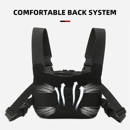 Taktische Brusttasche – Molle System Front Rig Pouch Weste für Outdoor, Camping, Radfahren, Wandern, Jagen und Angeln