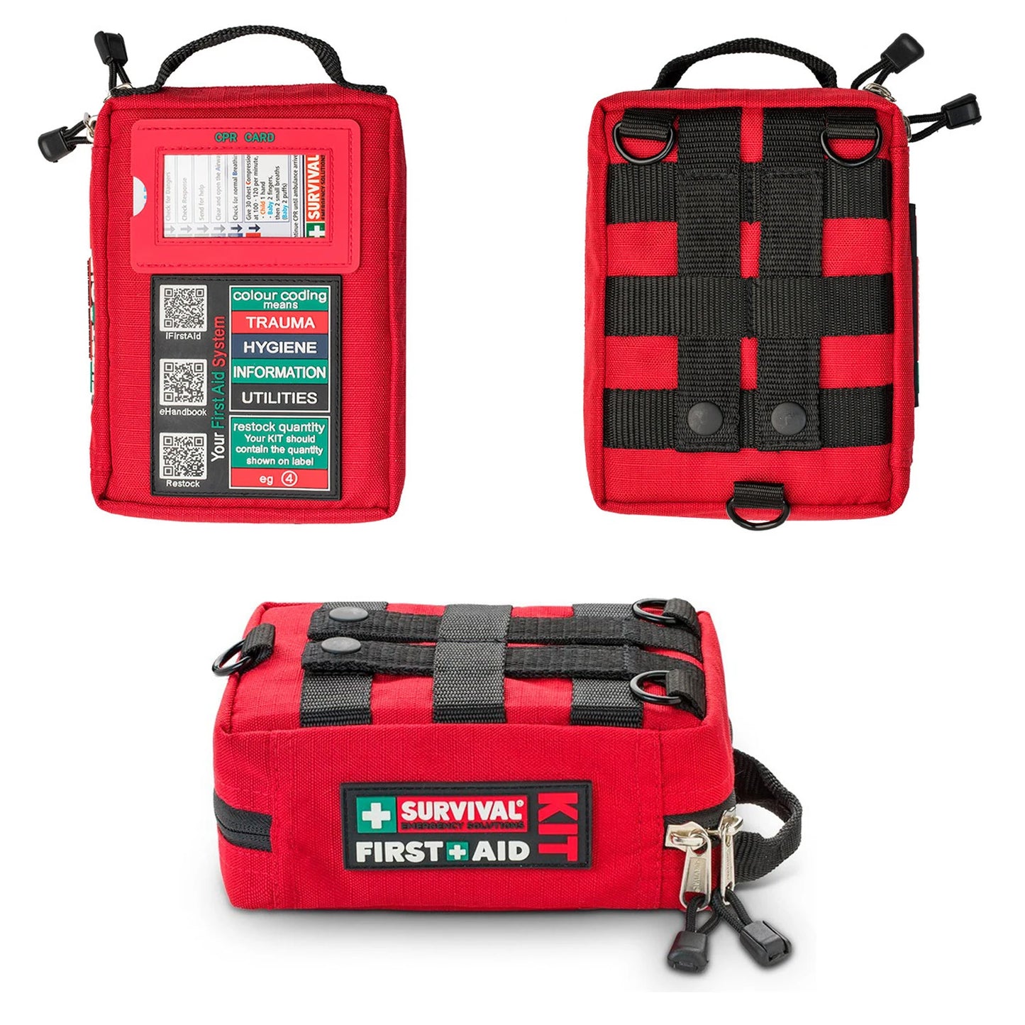 Molle Erste-Hilfe-Set – Taktisches Überlebensset für Outdoor, Camping, Auto, Sport und Notfallsituationen
