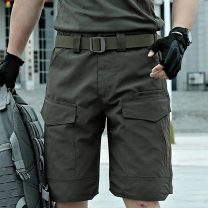 Heren Cargo Shorts – Waterdichte Outdoor Korte Broek met Meerdere Zakken