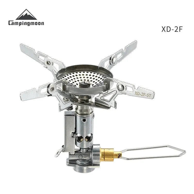 XD-2F Outdoor Draagbaar Gasfornuis – Windbestendige Hoge Vermogen Campingkachel, Aluminium Alloy