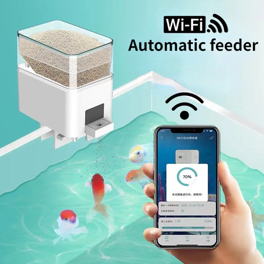 Automatischer WiFi Fischfutterspender – Smarter Fischfütterer mit App- und Sprachsteuerung