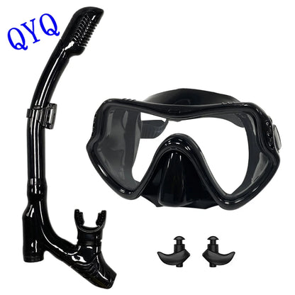 Professioneel Snorkel- en Duikmasker | Zwembril met Ademhalingsbuis voor Eenvoudig Ademen