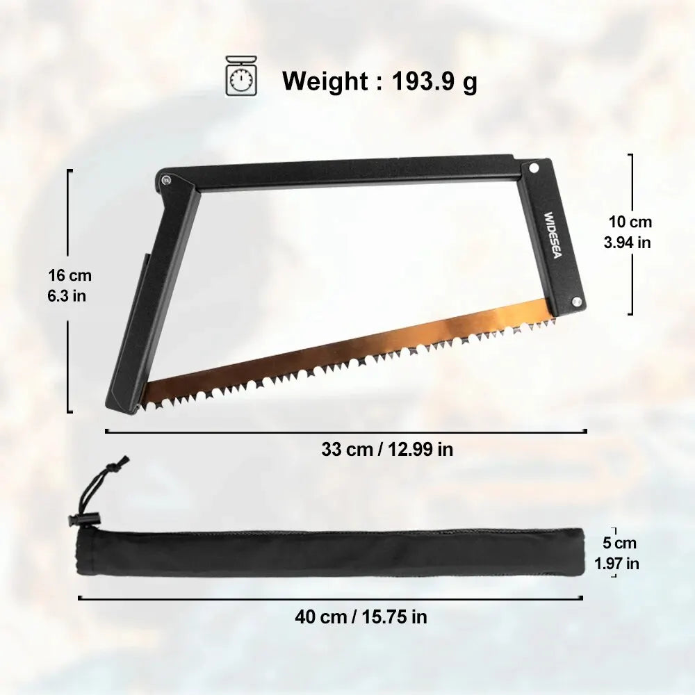 Klappbare Outdoor-Säge – 32 cm Mangan-Handsäge für Camping und Holzbearbeitung – kompakt und tragbar