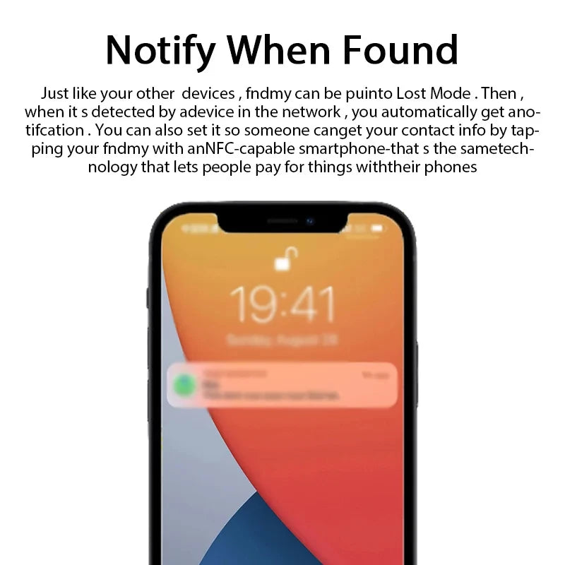 Bluetooth Mini Tracking-apparaat - Smart Tag voor Apple Find My App, Anti-Lost Alarm voor Kinderen, Huisdieren, Auto’s en Meer