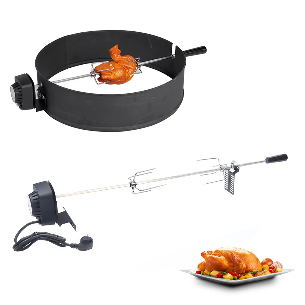Elektrische BBQ Grill Spit Roaster – Outdoor Rotisserie Kit met 120 cm Kabel