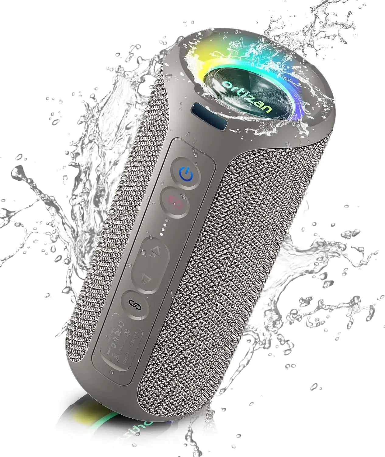 X8 Pro Bluetooth Speaker – 40W Draadloze Stereo Geluid, Diepe Bass, IPX7 Waterdicht, 30U Playtime, 7 Kleuren Licht, 3 EQ Modus