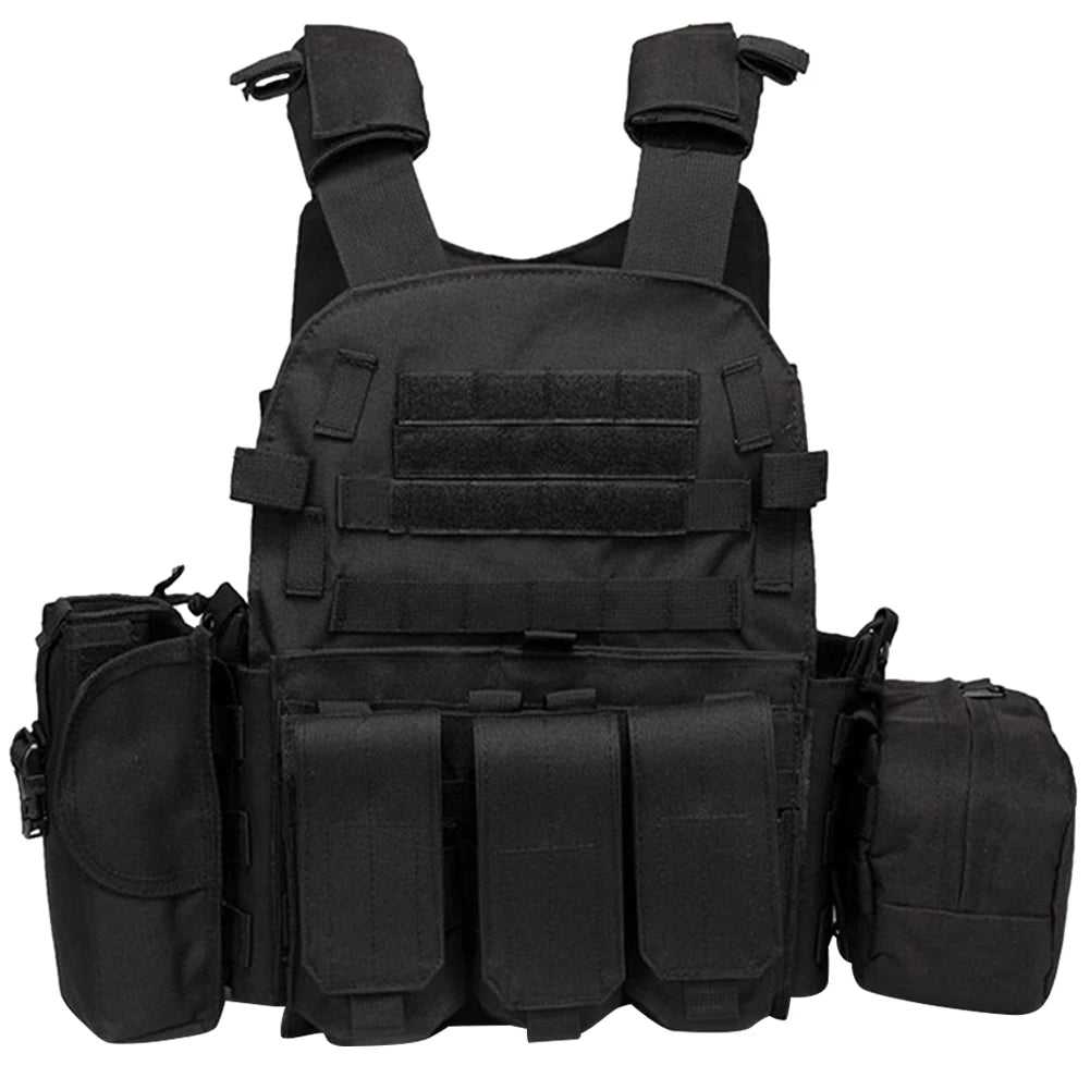 Tactisch Nylon Vest met MOLLE – Militair Combat Vest voor Airsoft, Jacht & Outdoor Training