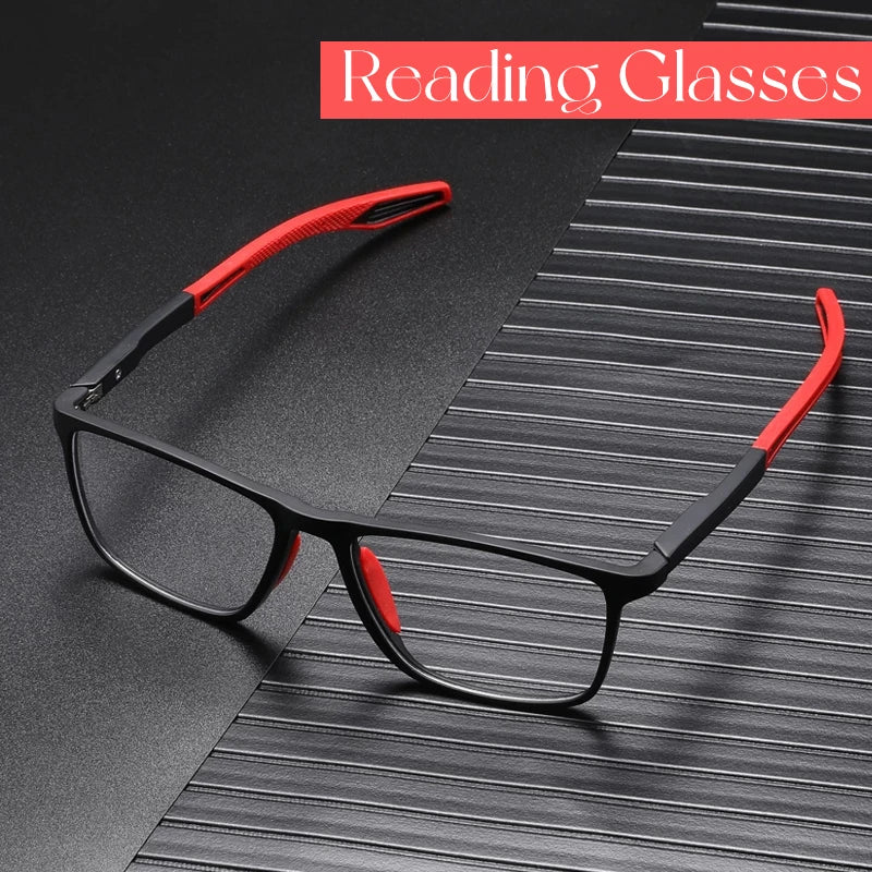 Anti-blue Light Leesbril – Ultralichte TR90 Bril voor Presbyopie, Unisex Optische Bril met Dioptrieën tot +4.0