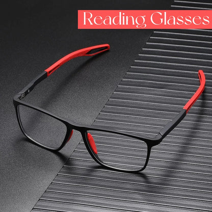 Anti-blue Light Leesbril – Ultralichte TR90 Bril voor Presbyopie, Unisex Optische Bril met Dioptrieën tot +4.0