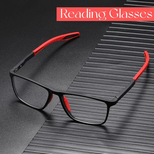 Anti-blue Light Leesbril – Ultralichte TR90 Bril voor Presbyopie, Unisex Optische Bril met Dioptrieën tot +4.0