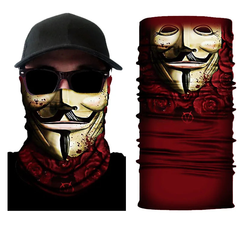Fiets Bandana Sjaal – Naadloze Tactical Nekhoes & Balaclava – Fiets-, Ski- & Motor Masker voor Mannen – Outdoor Hiking & Vissen