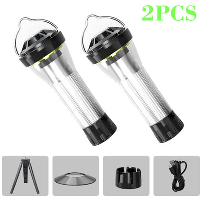 2200mAh Campinglamp met Magnetische Basis | 5 Verlichtingsmodi LED Zaklamp en Noodlamp, Vergelijkbaar met Blackdog Goal Zero Lantern