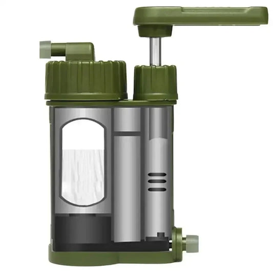 Tragbares Wasserfiltersystem von Emergency Gear – leichte Survival-Handpumpe für die Wasseraufbereitung im Freien und beim Wandern