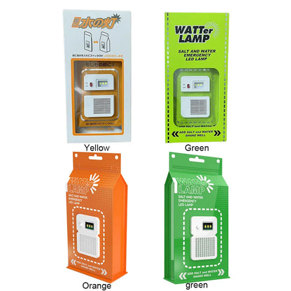 Salt Water Emergency Lamp – Draagbare, Herbruikbare LED Campinglamp voor Outdoor, Vissen en Picknicks