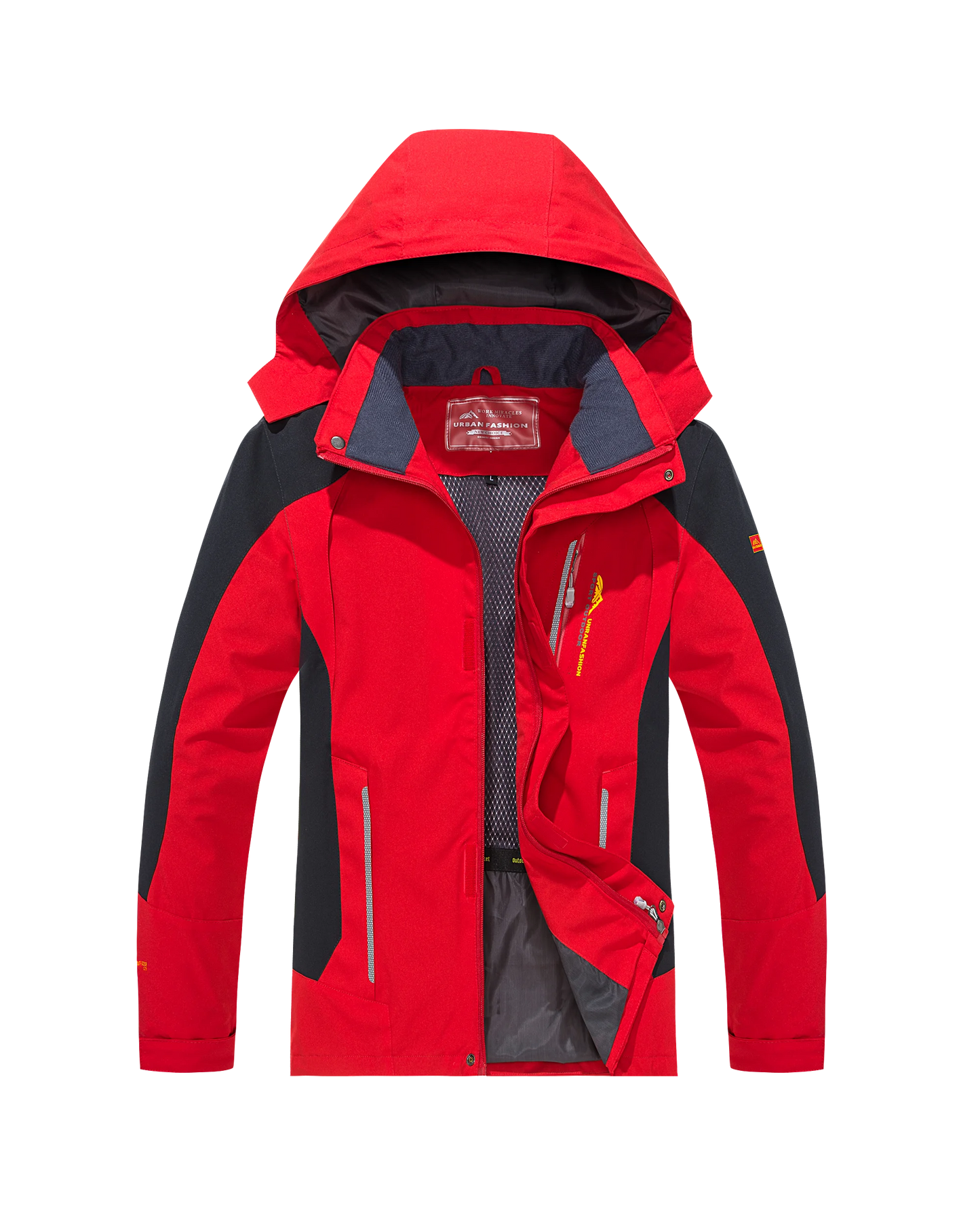Heren Waterdichte Hiking Jas – Winddichte Outdoor Jas met Afneembare Capuchon, Grote Maten voor Lente en Herfst