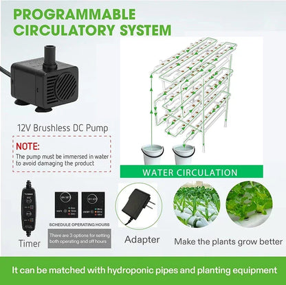 Hydroponische Kweeksysteem Kit – 3-lagen, 108 plantlocaties, soilless kweekoplossing voor groenten en kruiden binnenshuis