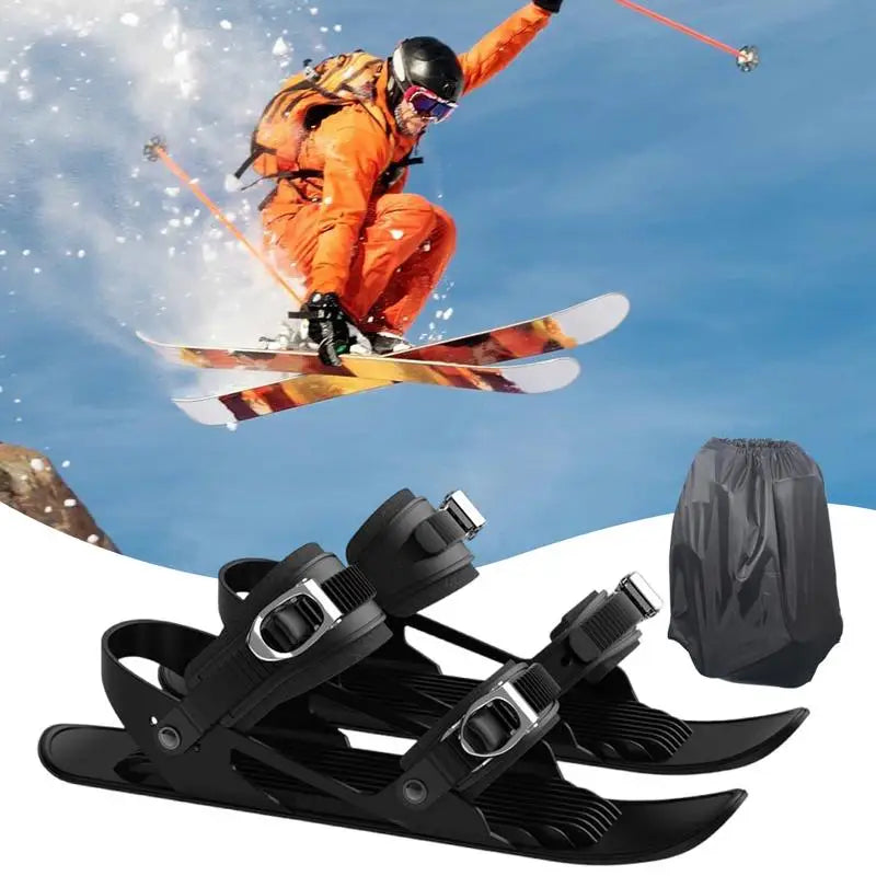 Kompakte Snow-Skates – verstellbares Ski-Zubehör, leichte und rutschfeste Ski-Werkzeuge für Winter-Outdoor-Sportarten