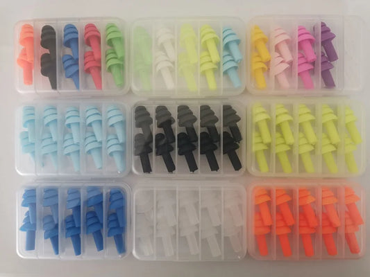 5 Paar/Set im Karton verpackte Komfort-Ohrstöpsel, Geräuschreduzierung, Silikon, weiche Ohrstöpsel, Schwimmen, Silikon-Ohrstöpsel, schützend für den Schlaf