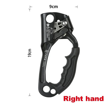 Professionele Outdoor Klimhand Ascender | Links en Rechts Hand Klimgerei voor Touwklimmen en Bergbeklimmen