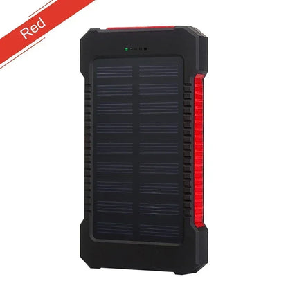 200000mAh Draagbare Solar Powerbank – Waterdichte Externe Batterij met Snelladen & SOS Zaklamp – Powerbank voor Xiaomi & Outdoor