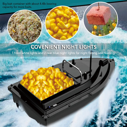 GPS Vissersboot met Bait Containers - Automatische Afstandsbediening Bait Boat, Bereik 400-500m