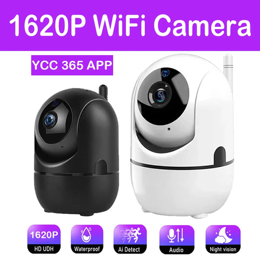 WLAN-IP-Kamera YCC365 Plus – 3 MP Smart Home Auto Tracking, volle Nachtsicht, kabellose CCTV-Überwachungskamera