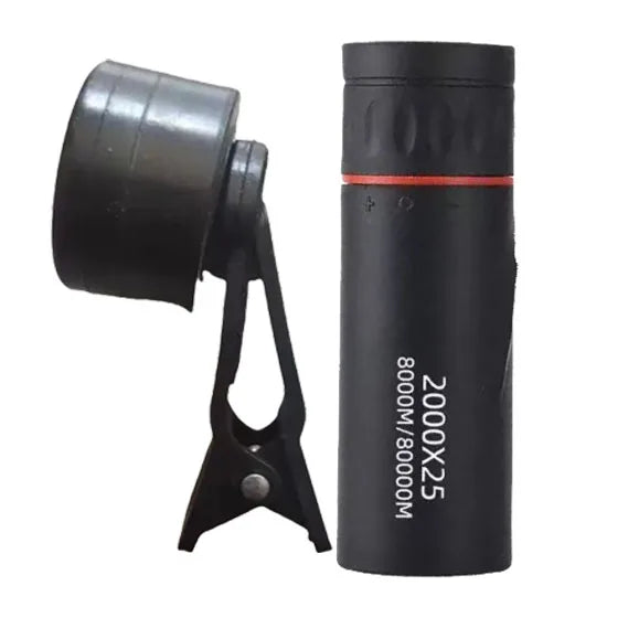 2000X25 HD Monoculaire Verrekijker – Compact en Draagbaar voor Reizen, Wandelen, Vissen, Kamperen, Sterrenkijken, Concerten & Vogelspotten
