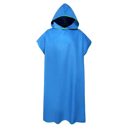 Sneldrogende Changing Robe, Badjas met Kap – Super Absorberende Zwem- en Fitness Badjas van Polyester/Katoen
