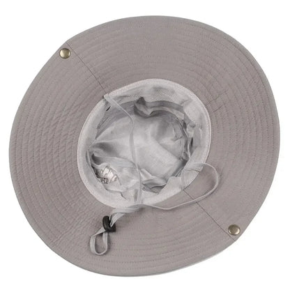 Zomer Bucket Hat voor Heren – UV-beschermende Outdoor Hoed met Brede Rand voor Hiking, Vissen & Strand