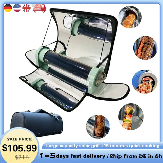 4.5L Draagbare Zonneoven | Solar BBQ Grill | Snelle Kooktijd