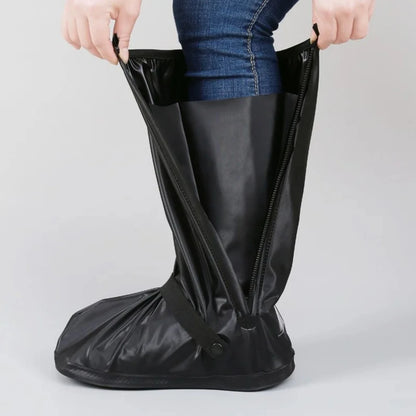 Waterdichte Regen Schoencovers – PVC Hoge Overschoenen voor Heren | Outdoor, Fietsen & Wandelen