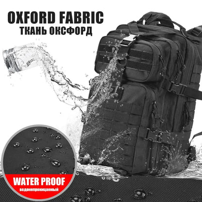 50L Taktischer Rucksack – Outdoor 3P Molle Rucksack für Reisen, Trekking, Jagd und Schulgebrauch