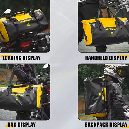 Motorcycle Dry Bag 40L/66L - Waterdichte Reflecterende Duffle Bag voor Reizen, Kamperen, Skiën, Fietsen, en Outdoor Avonturen