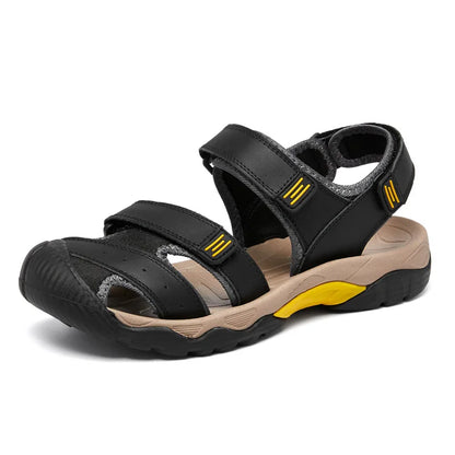 2025 Nieuwe Heren Sandalen – Lichtgewicht Outdoor Fisherman Sandalen van Echt Varkensleer, Grote Maten 38-48