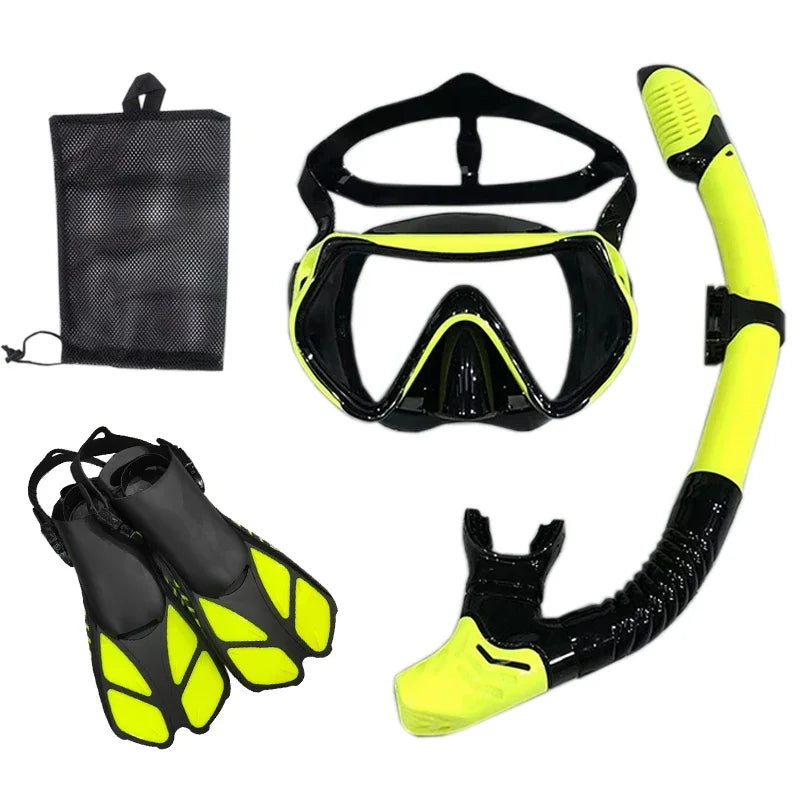 Snorkel- en Duikset voor Volwassenen | Unisex Zwembril, Duikmasker en Ademhalingbuis
