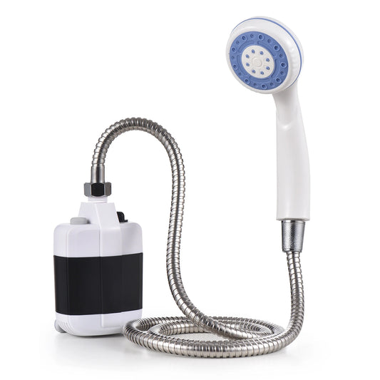 Tragbare Campingdusche – über USB wiederaufladbare elektrische Duschpumpe für Camping, Autowaschen und Haustiere