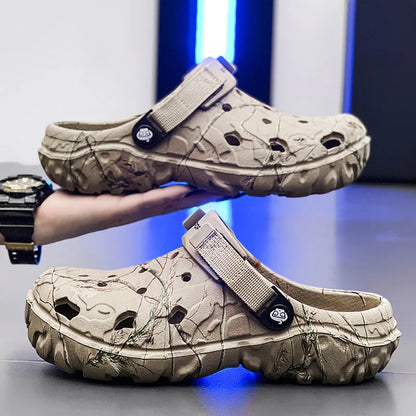 Heren Slippers – Lichtgewicht Outdoor Casual Sandalen met Anti-slip EVA Zool en Platform, Klassiek en Comfortabel