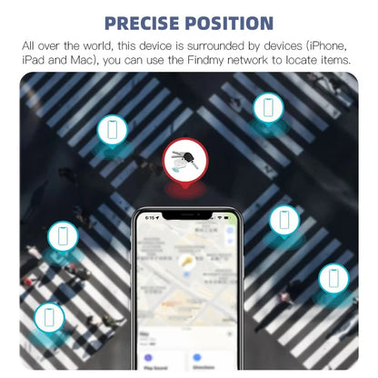 Bluetooth Mini Tracking-apparaat - Smart Tag voor Apple Find My App, Anti-Lost Alarm voor Kinderen, Huisdieren, Auto’s en Meer