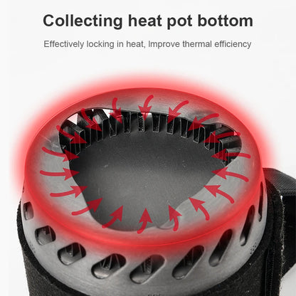 BRS-61 Jet Boiler Campingkocher-Set – Ultraleichtes einteiliges Kochset mit Wärmesammelsystem für Outdoor und Rucksackreisen