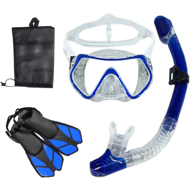 Snorkel- en Duikset voor Volwassenen | Unisex Zwembril, Duikmasker en Ademhalingbuis